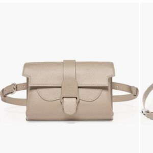 Senreve Aria Belt Bag Pebbled Leather 5-
Way Convertible Handbag